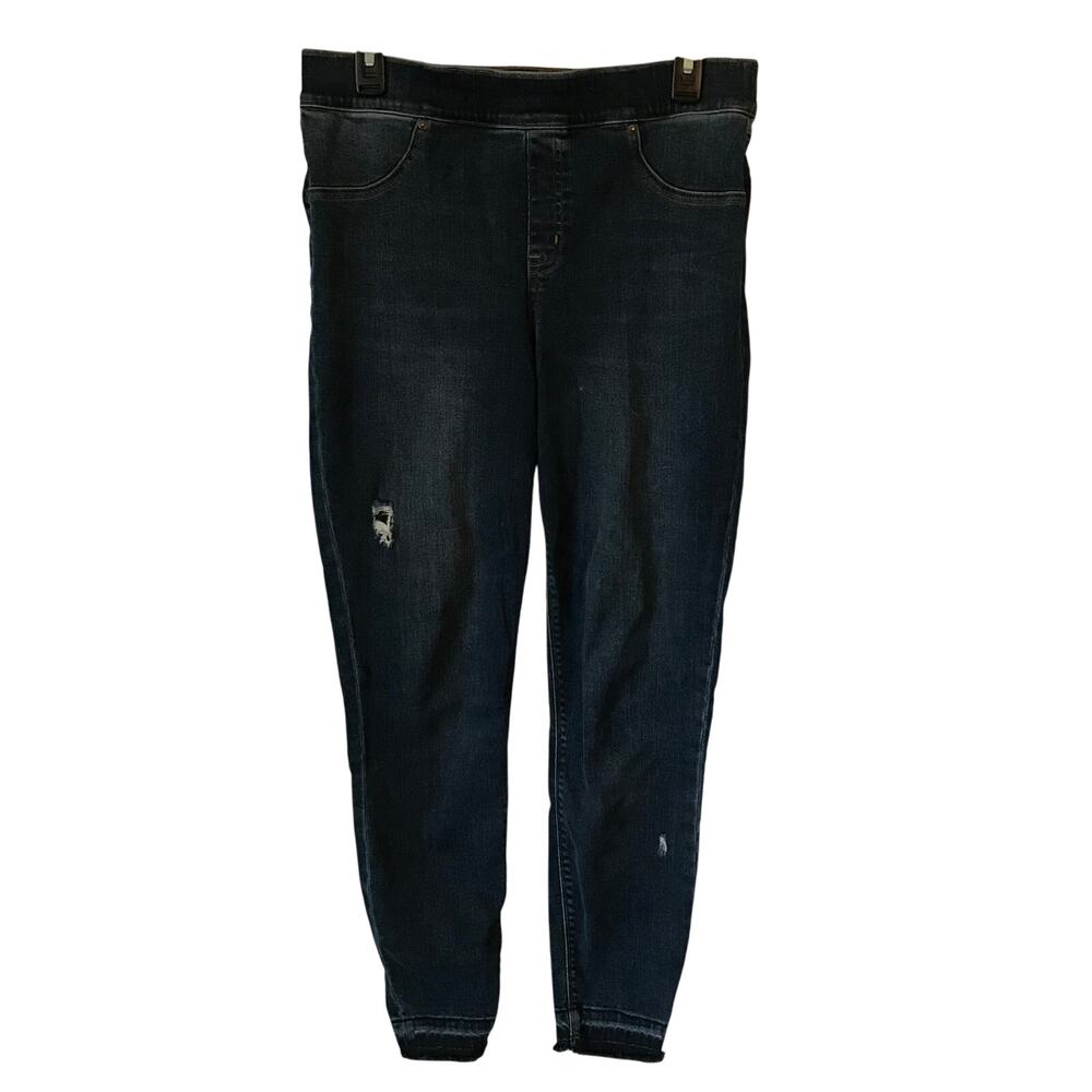 SPANX Dark Wash Wide Leg Jeggings